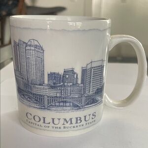 Starbucks Columbus Architecture Series Mug Ohio - Blue and White